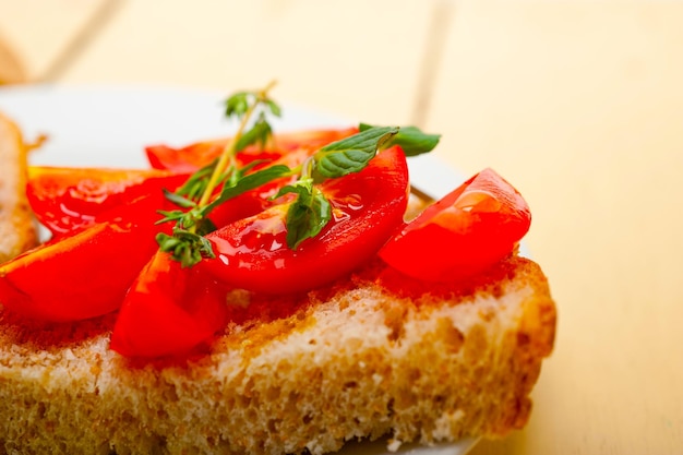 Italiaanse tomatenbruschetta