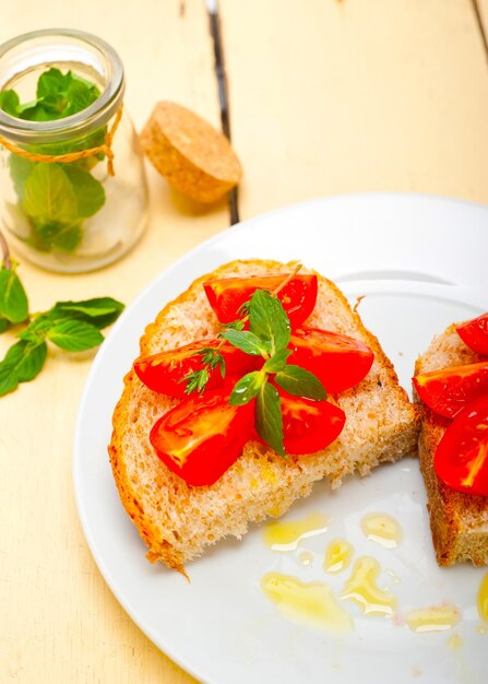 Italiaanse tomatenbruschetta