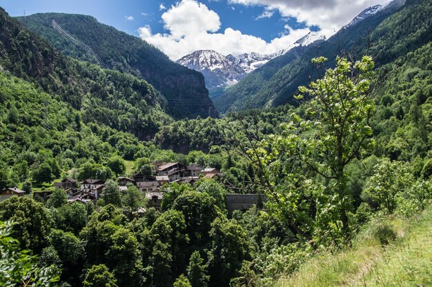 Italian alps landscape