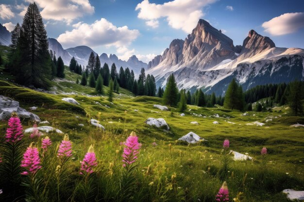 レセゴン山とイタリア アルプス