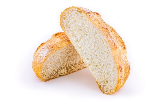 Pane italiano isolato su bianco