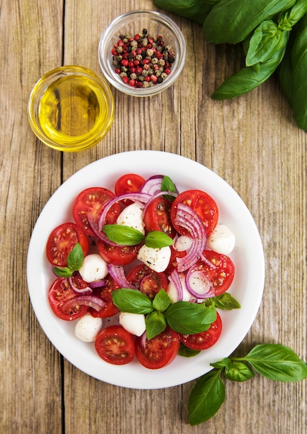 Italian caprese salad