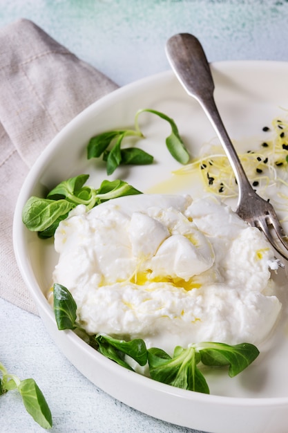 Italian cheese burrata