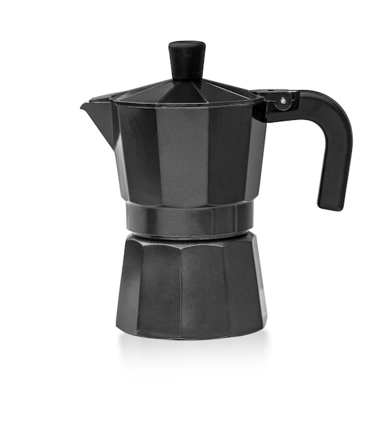 Italian coffee maker isolated