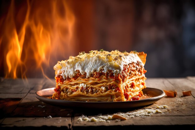 Italian Delight Heerlijke huisgemaakte lasagne Generatieve AI