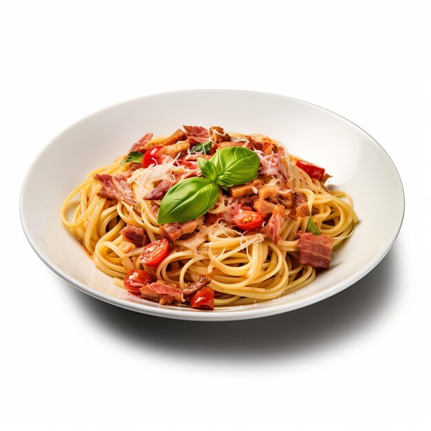 Photo italian dish photograph isolated on white background