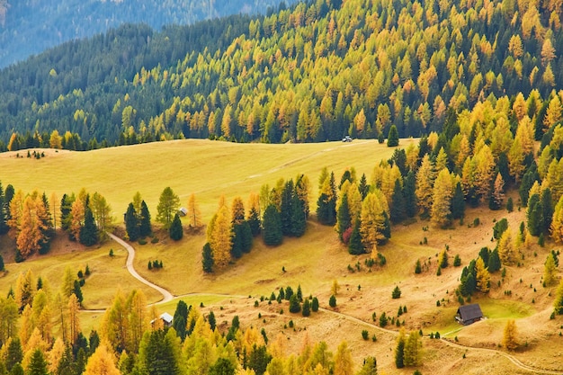 Italian Dolomites an autumn day