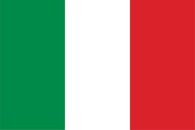 Photo italian flag of italy