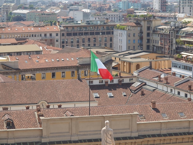 Italian flag of Italy