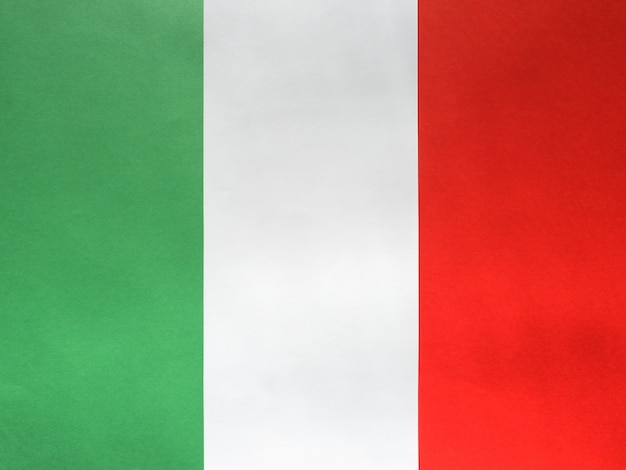 Foto bandiera italiana d'italia