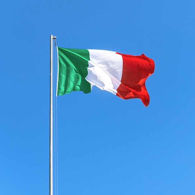 Italian flag on sky