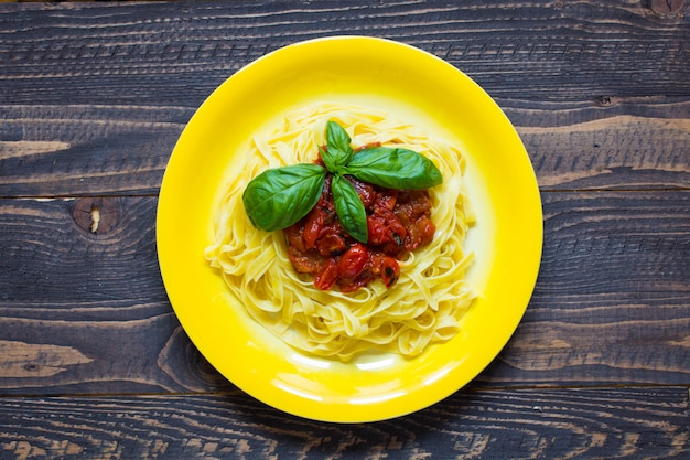 Italian food cooking ingredients for tomato pasta