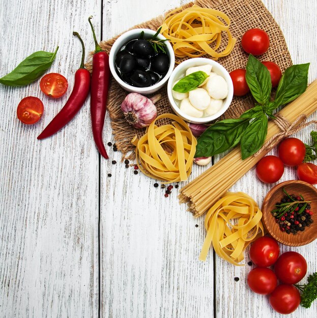 イタリア料理の食材