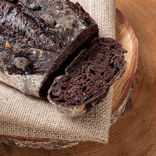 Italian natural fermentation cocoa bread