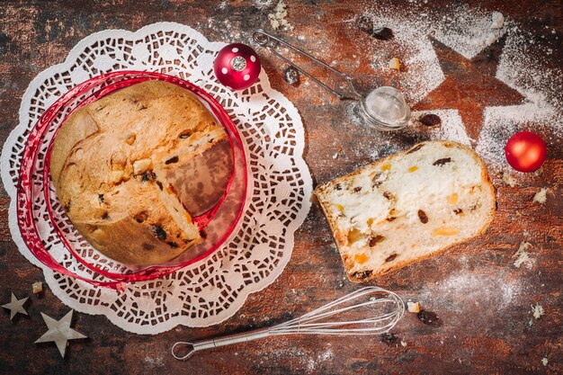 Italian panettone cake