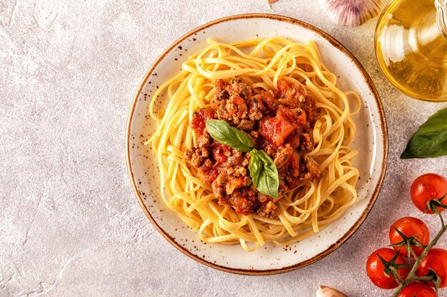 Italian pasta bolognese