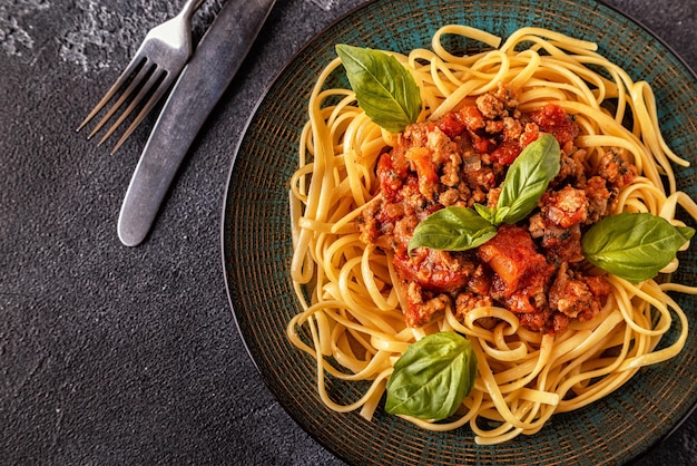 Italian pasta bolognese