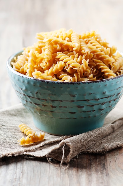 Italian pasta in a bowl