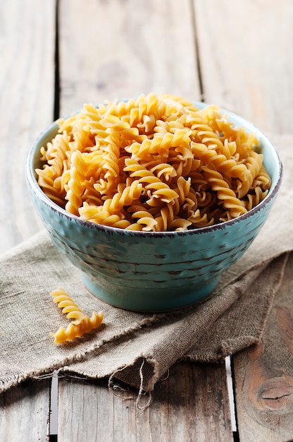Italian pasta in a bowl.