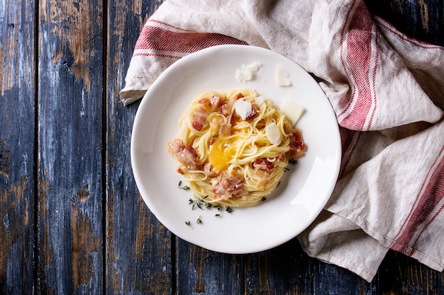 Italian pasta carbonara