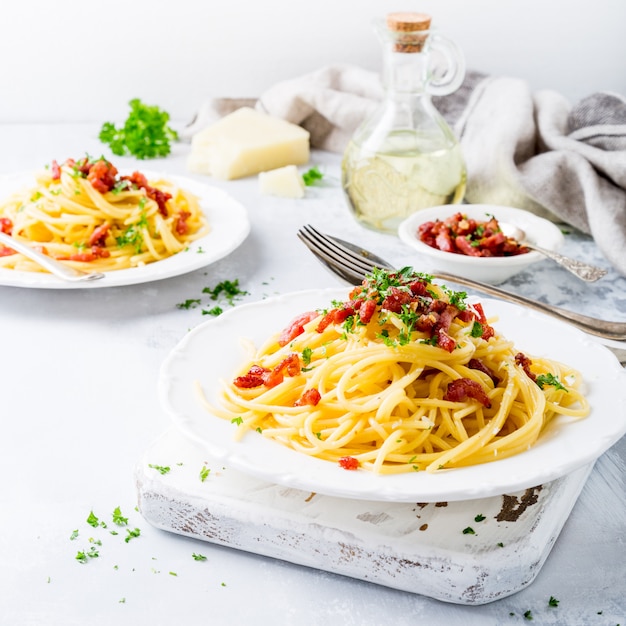 Italian pasta Carbonara