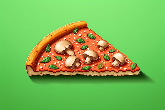 Italian pizza image for italian cuisine pop art