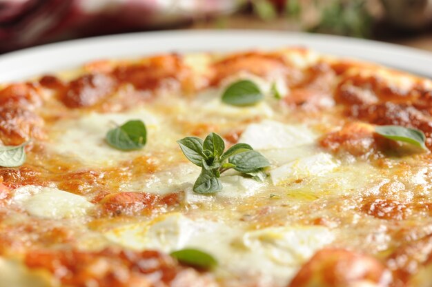 Foto pizza margherita italiana