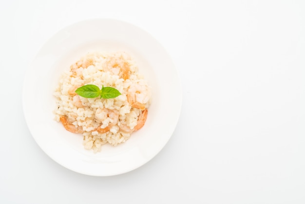 italian risotto with shrimps