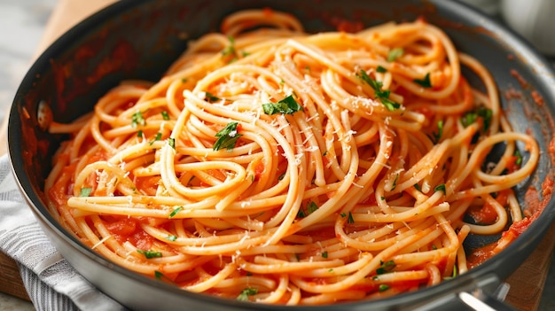 イタリアのスパゲッティとトマトソース