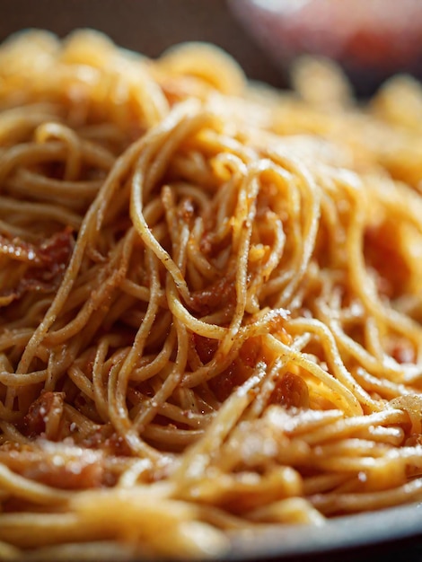 Italian spaghetti with tomato sauce