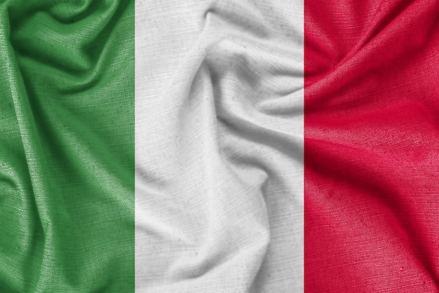 Italië land vlag achtergrond realistische zijden stof