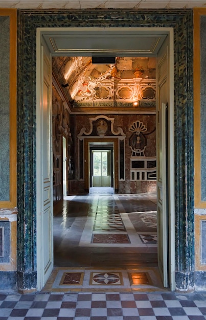 Italië Sicilië Bagheria Palermo Villa Palagonia 1715 aC de spiegelzaal