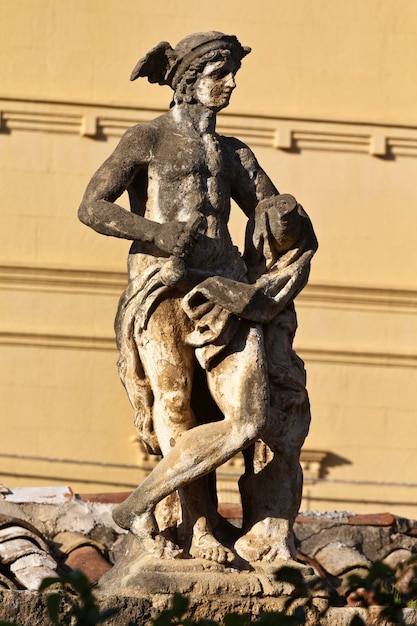 Italië Sicilië Bagheria Palermo Villa Palagonia 1715 aC standbeeld
