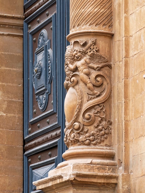 Italië Sicilië Provincie Modica Ragusa St Peter's Cathedral barokke gevel