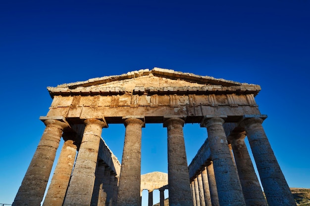 Italië, Sicilië, Segesta, Griekse tempel