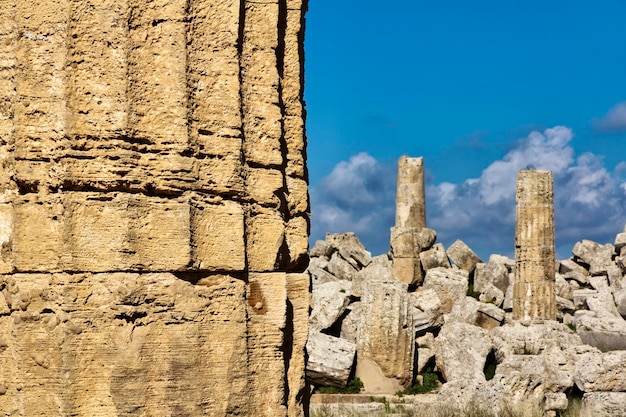 Italië, Sicilië, Selinunte, Griekse Hera-tempel (409 vC)