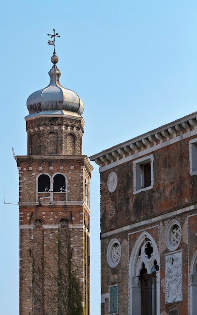 Italië Venetië Murano Island oude klokkentoren