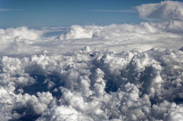 イタリア、空の雲、航空写真