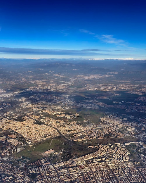 Italy Lazio aerial view of Rome