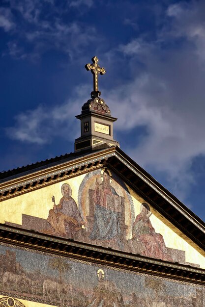 Italy Rome St Paul Cathedral facade