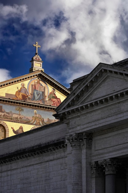 Italy Rome St Paul Cathedral facade