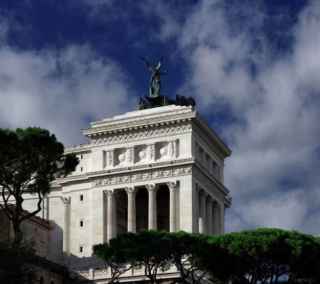 Italy, Rome, view of the Victorian Palace (Vittoriano)