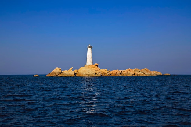 Italy Sardinia Maddalena archipelago lighthouse