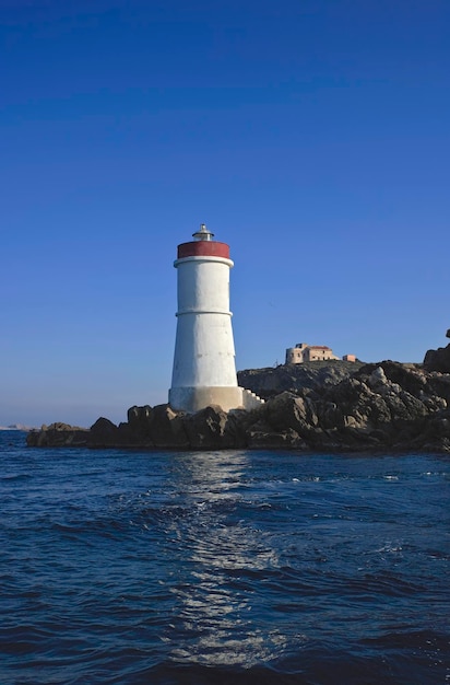 Italy Sardinia Maddalena archipelago lighthouse