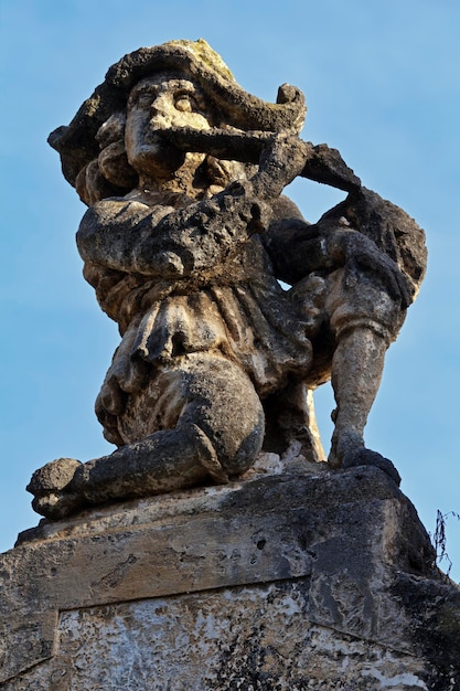 Италия Сицилия Багерия Палермо Вилла Палагония 1715 г. до н.э. статуя