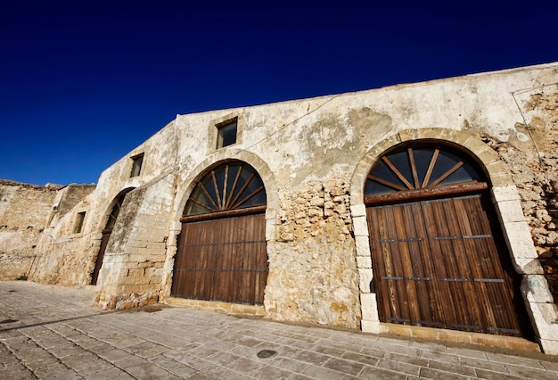 Italy, Sicily, Marzamemi (Siracusa Province), old tuna fishing factory buildings