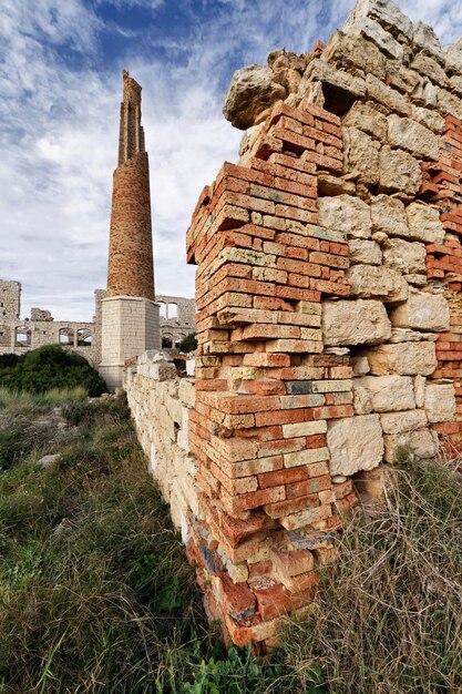 Italy; Sicily, Sampieri (Ragusa Province), ruins of an old bricks factory