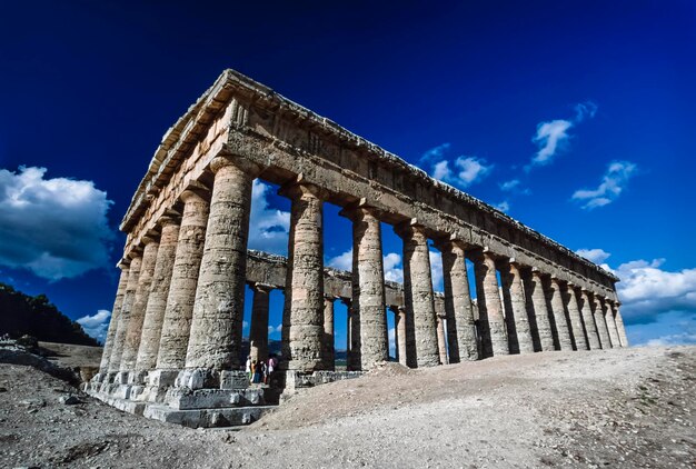 Photo italy sicily segesta greek temple film scan