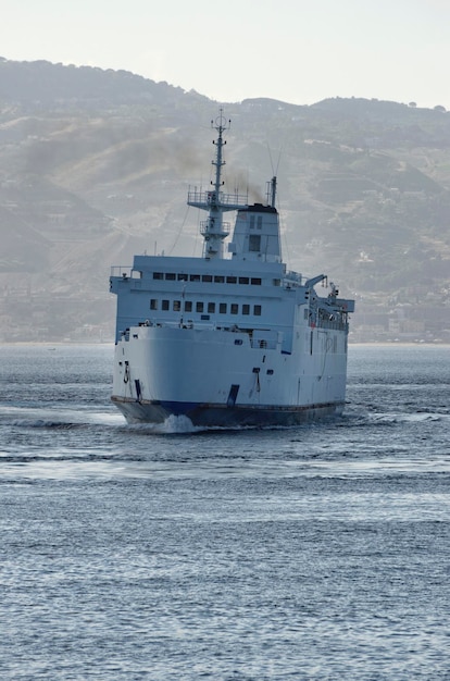 Italy, Sicily, Sicily Channel, ferryboat