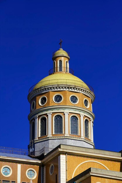 Italy, Sicily, Tindari, the dome of the St. Mary Sanctuary